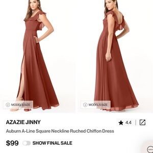 Azazie Auburn A-Line Maxi Dress